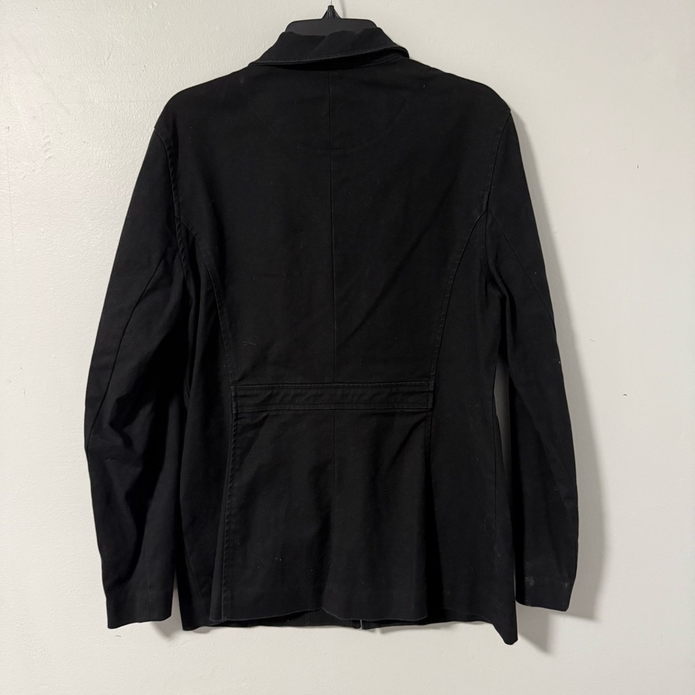 Jones Sport Black Zip Front Stretch Cotton Twill long Sleeve Jacket 12 - Picture 5 of 5